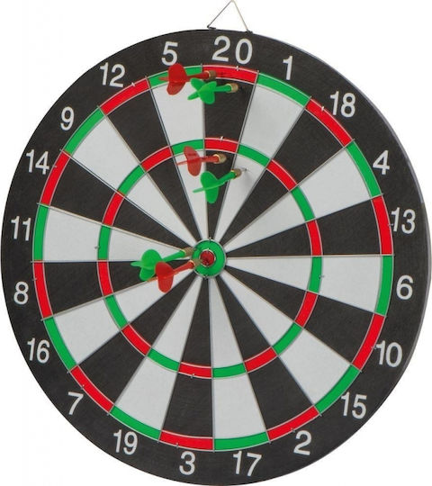 2-Sided Dartboard with 6 Darts Ø40cm