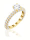 Metrongold Single Stone from Gold 14K