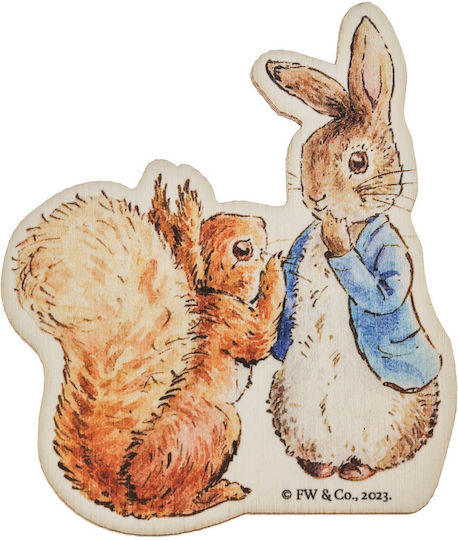 Peter Rabbit & Squirrel Nutkin Magnet 7x7,5 Cm