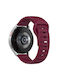 Silikonarmband mit Punktmuster Innenschließe Oneplus Watch 2r 47mm/Oneplus Watch 2 47mm Weinrot