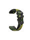 Twill Texture Silicone Strap Amazfit Balance 46mm/Amazfit Active Edge 46mm/Amazfit Falcon Army Green