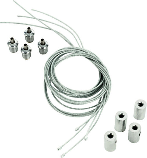 Just LED Mounting Suspension for Lighting Fixtures Silver 2659