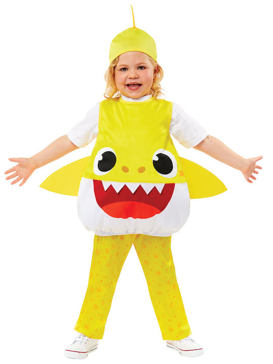 Αποκριάτικη Παιδική Στολή Baby Shark Yellow Baby Αποκριάτικη Παιδική Στολή Baby Shark Yellow Baby