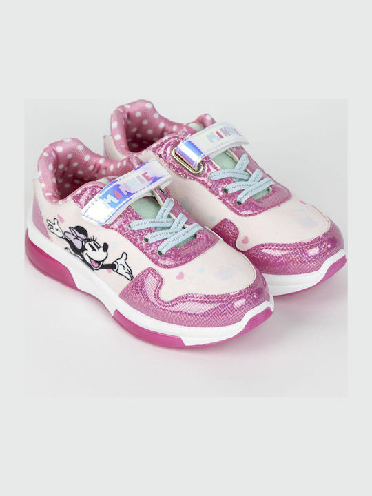 Minnie Mouse Kinder Sneaker mit Bügel- und Schleifenverschluss Rosa