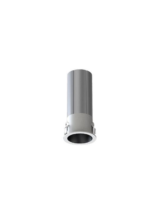 Sun Light Metallic Recessed Spot with Integrated LED and Natural White Light Gray 2.5x2.5cm. 1pcs