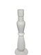 Zaros Candle Holder Glass in Beige Color 8x27cm 1pcs