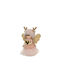 Kaemingk Weihnachtliche Figur Cherub Rosa Länge 9cm