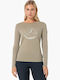 Damen Bluse Feather Grey-copper