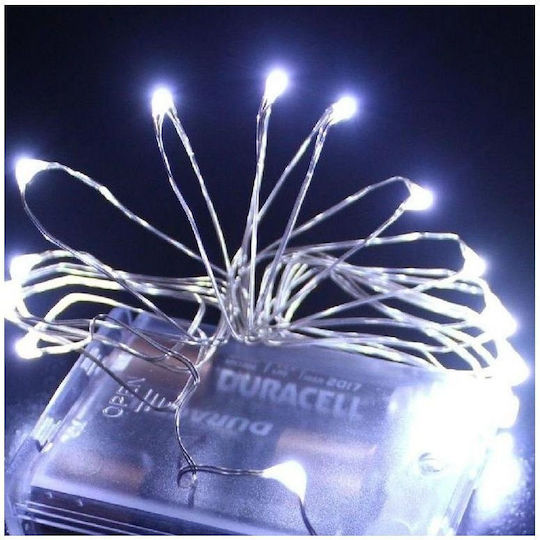 Λαμπάκια LED 1μ. Ψυχρό Λευκό σε Σειρά