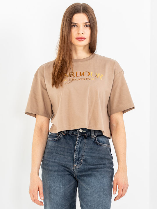 Barbour Дамски Т-шърт Бежов