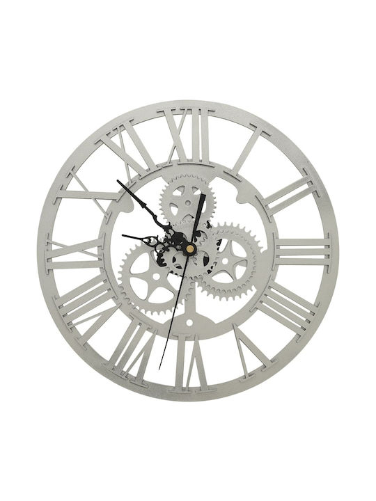 vidaXL Wall Clock Silver Ø30cm