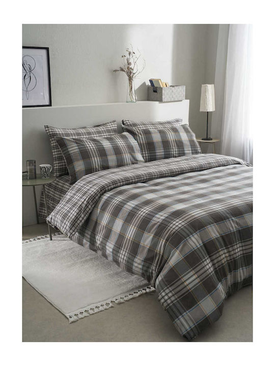 Vesta Home Σετ Παπλωματοθήκη Βαμβακερή 170x240cm Μονή με Μαξιλαροθήκη Oslo 1