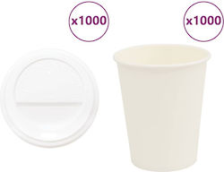 vidaXL Ποτήρι μιας Χρήσης 240ml 1000τμχ