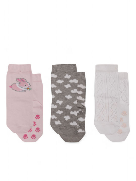 Yumese Kids' Socks Non-Slip Colorful 3 Pairs