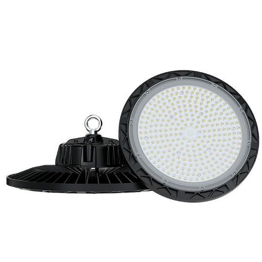 Elmark London Commercial Bell Light 100W Cool White 11000lm with Built-in LED Black Ø26.5xH10cm