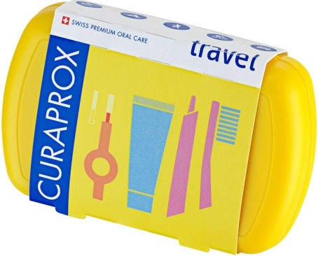 Curaprox Be You Travel Set Toothbrush Yellow