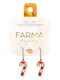 Farma Bijoux Σκουλαρίκια Κρεμαστά με Πέτρες
