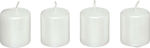 Christmas White Candle 4pcs