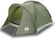 vidaXL Camping Tent Igloo Green 3 Seasons for 2...