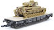 Vagon platformă ediție specială limitată Roco Minitanks Pzkpfw 4 Versiunea H Ho 1:87 843
