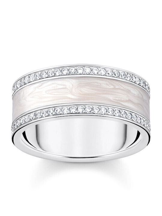Thomas Sabo Γυναικείο Δαχτυλίδι με Ζιργκόν & Σμ...