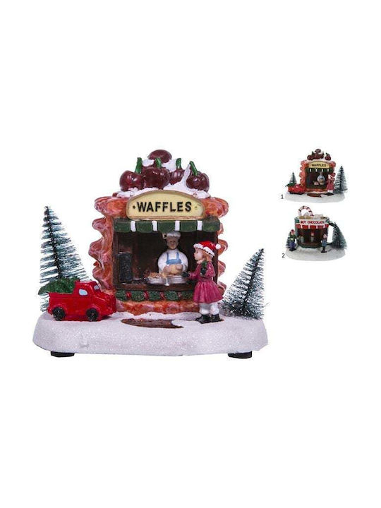 Weihnachts- Beleuchtete Dekorative Darstellung Mehrfarbig 17x13x13cm