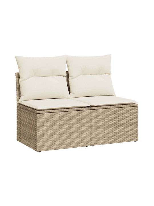 Two-Seater Outdoor Sofa Rattan with Cushions 55...