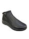 Leder Stiefeletten Damen Schwarz