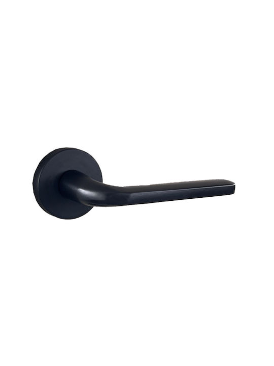 Door Handle Rosette Aluminum Matte Black Dk1235...