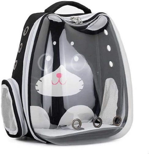 Haustiere Rucksack für Hunde Transparent L40xB32xH25cm.