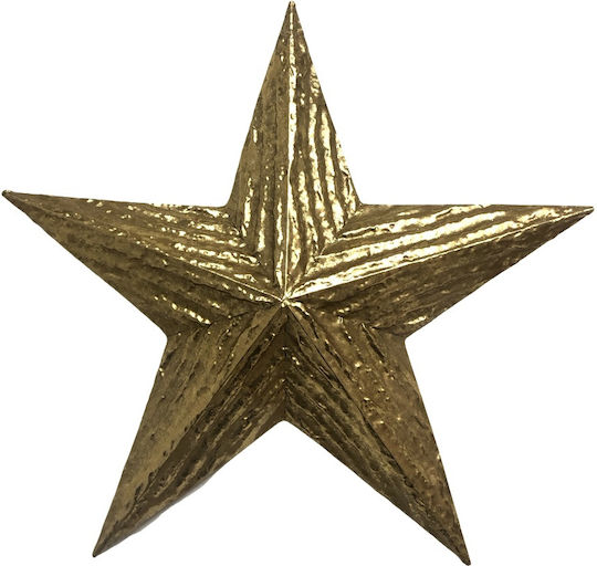 Zen Collection Metal Christmas Decorative Pendant Star 47x7.5x49cm Gold