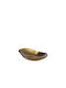 Metallische Goldene Wellenplatte 21,5x12,5 H4 5cm