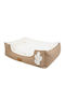 Monpeo Sofa Hundebett Weiß 70x55cm.
