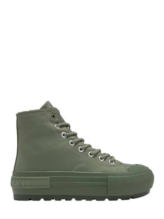 D.Franklin One Way Track Frauen Stiefel Khaki D...
