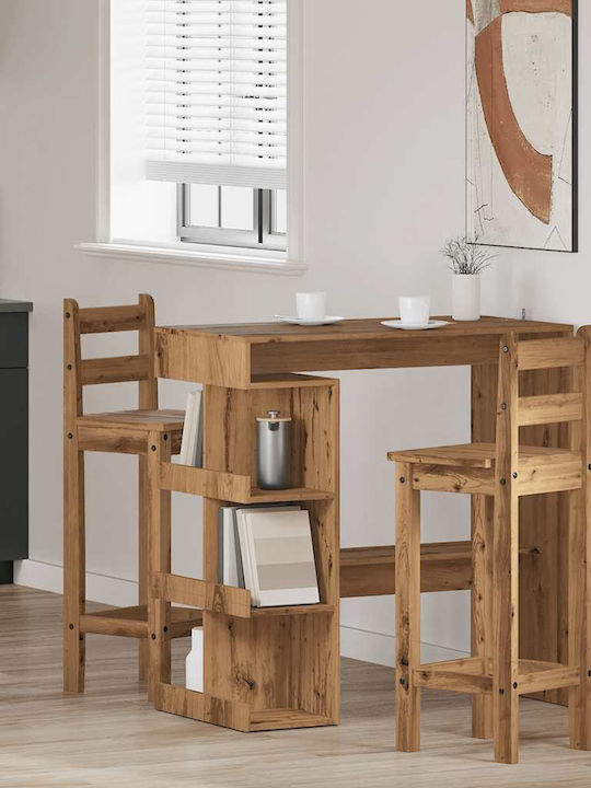 Table Bar Wooden Oak 100x48x101.5cm