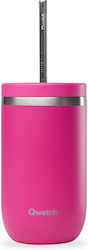 Qwetch Magenta Ποτήρι Θερμός Ανοξείδωτο 470ml M...
