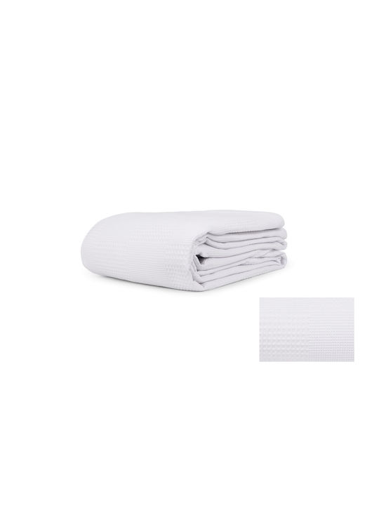 Mc Decor Κουβέρτα Αγκαλιάς & Λίκνου Πικέ Λευκή Blanco 100x150εκ.