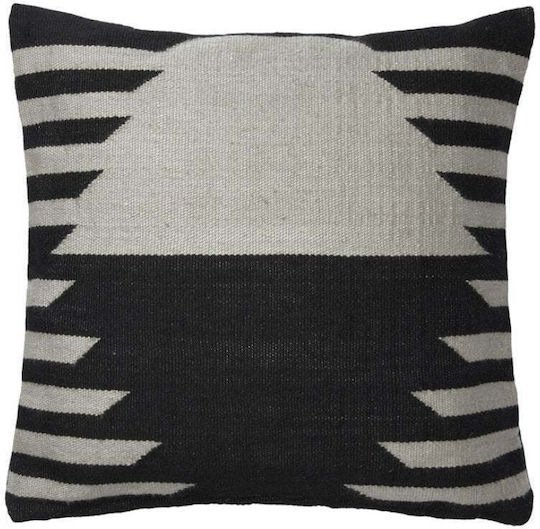 Broste Copenhagen Decorative Pillow Case Black Off White 50x50 cm