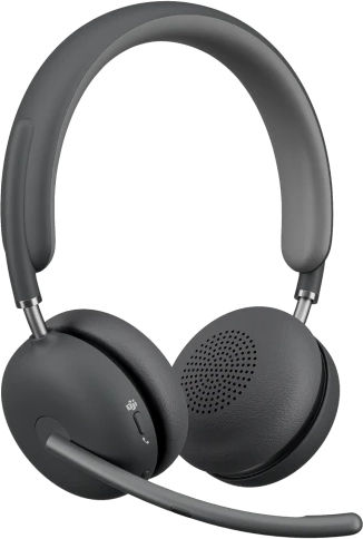 Logitech Zone Wireless 2 Teams Version With Receiver On Ear Multimedia Ακουστικά με μικρόφωνο και σύνδεση Bluetooth / USB-A σε Γκρι χρώμα