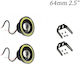 Round Waterproof Foglights Car 12 / 24V 40W 6.4cm with White Lighting 2pcs