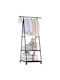 Triangular Clothes Rack Shoe Cabinet 2 Levels