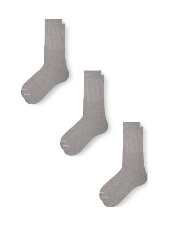 K Socks Ανδρικές Κάλτσες Γκρι 3Pack