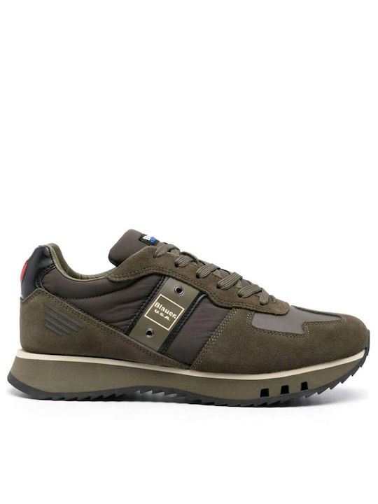 Blauer Sneakers Khaki