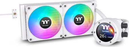 Thermaltake TH240 Ultra EX Snow Edition (v2) Υδρόψυξη Επεξεργαστή Διπλού Ανεμιστήρα 120mm για Socket AM4/AM5/1700/1200/115x με ARGB Φωτισμό