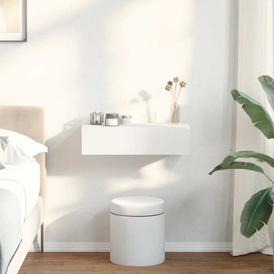 White Wall Shelf 60x26.5x15cm