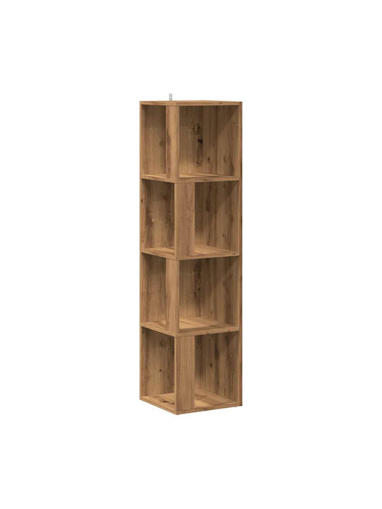 Corner Shelf Wall Oaks 33x33x132cm