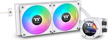 Thermaltake TH280 Ultra EX Snow Edition (v2) Υδρόψυξη Επεξεργαστή Διπλού Ανεμιστήρα 120mm για Socket AM4/AM5/1700/1200/115x με ARGB Φωτισμό
