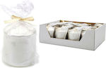 ArteLibre Christmas White Candle 8x7cm