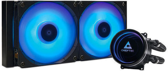 Chieftec Iceberg 240 Water Cooling AIO CPU With 2 Fans 120mm And RGB Lighting