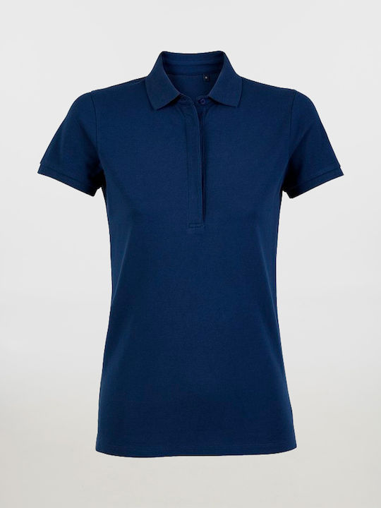 Neoblu Damen Kurzärmelig Polo-Arbeitshemd Blau